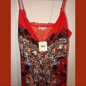NWT Free People cherry combo maxi dress (small)